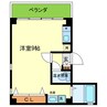 ﾌﾟﾚｼｰﾄﾞ京橋 1Rの間取り
