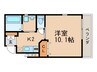 Soavita大和大路 1Kの間取り