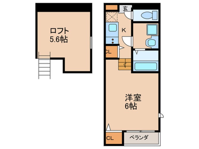 間取図 ハーモニーテラス東野舞台町Ⅱ