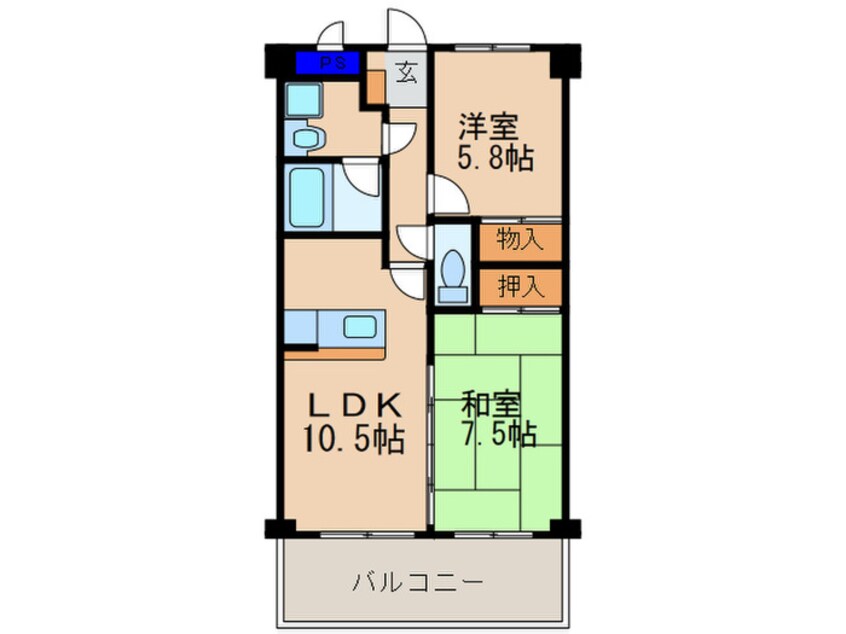 間取図 グレース ナカミヤ