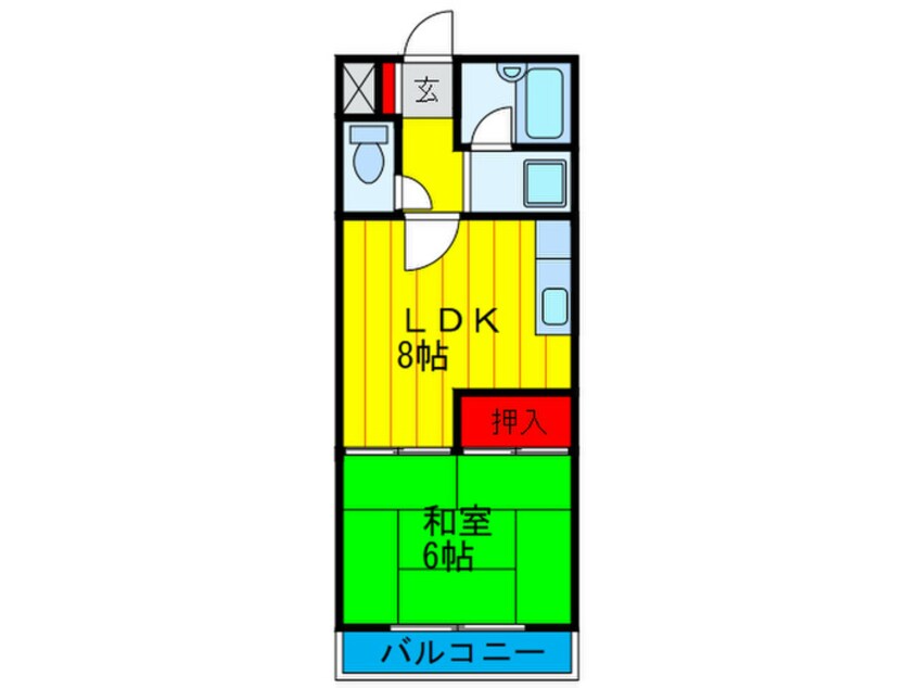 間取図 ア－バンハイツ京阪大和田