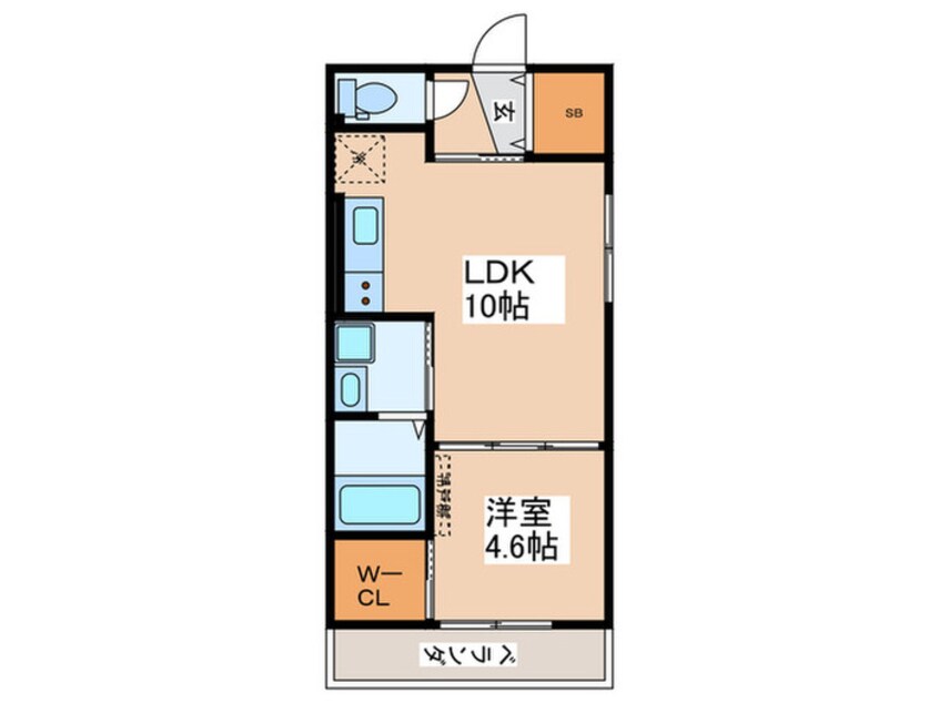 間取図 ｻｲﾌﾟﾚｽ北巽Ⅱ
