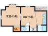 セゼ－レ戸崎 1DKの間取り