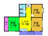 スカイハイツ 3LDKの間取り