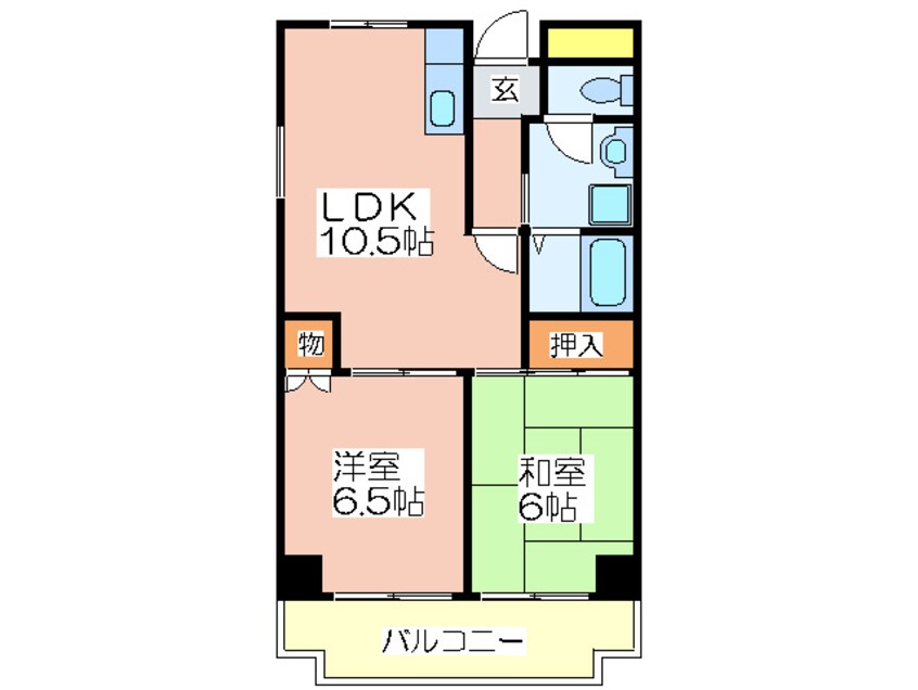 間取図 日宝ライフ放出西