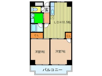 間取図 日宝ライフ放出西