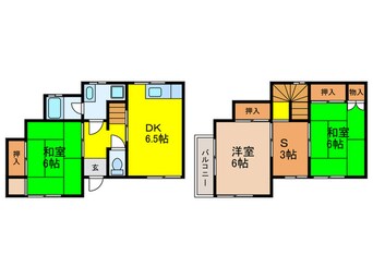 間取図 東畦野5丁目貸家