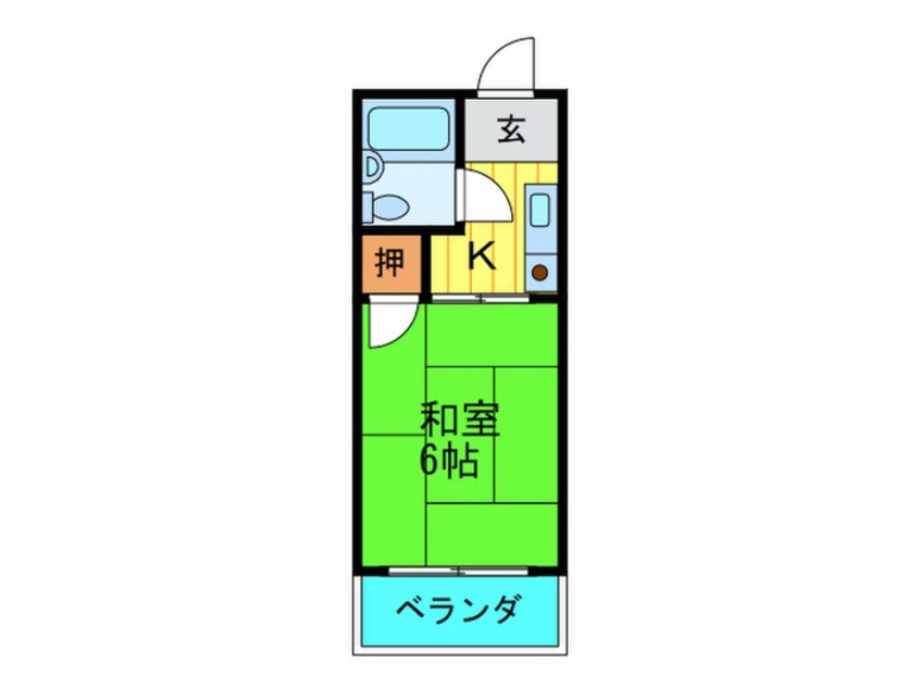 間取図 コーポタカハシＢ