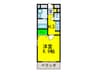 オーク帝塚山 1Kの間取り