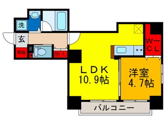 間取図 プレシオ小阪