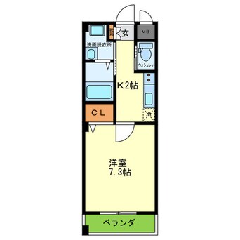 間取図 リーブル福島Ⅱ