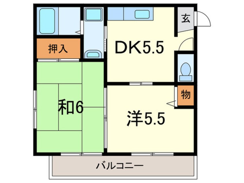 間取図 トリヴァンベ－ル門前