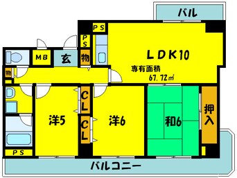 間取図 エミネンス白鳥