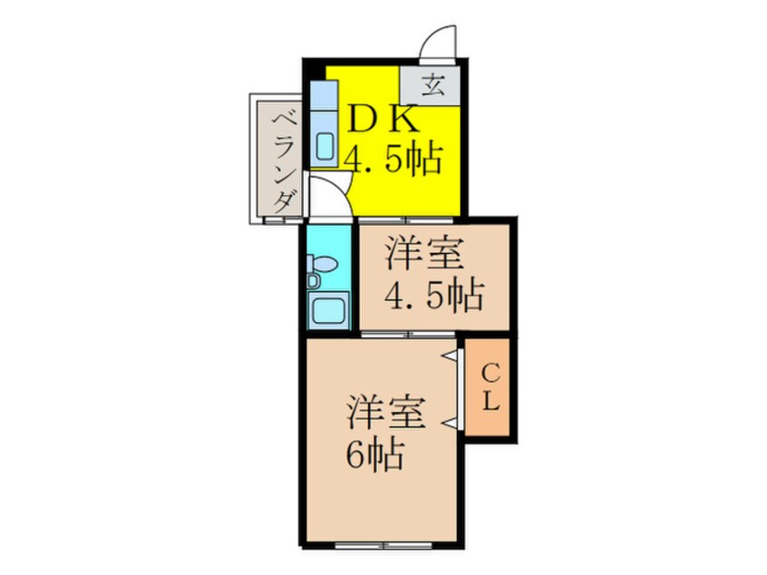 間取図 シャトー御影