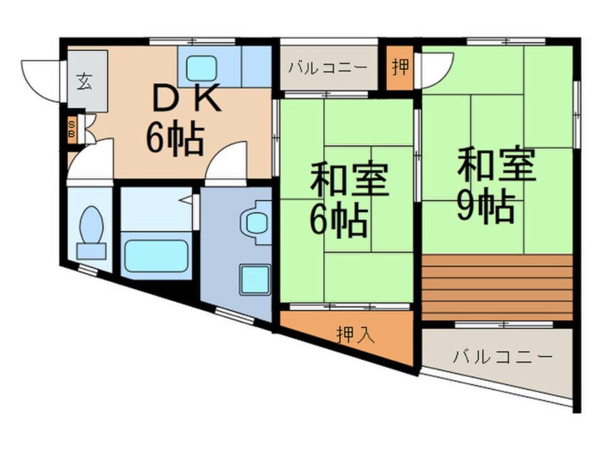 間取図 サンネ岡本