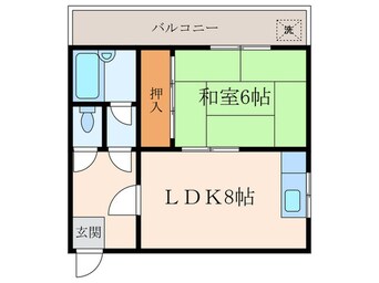 間取図 東難波佐野マンション