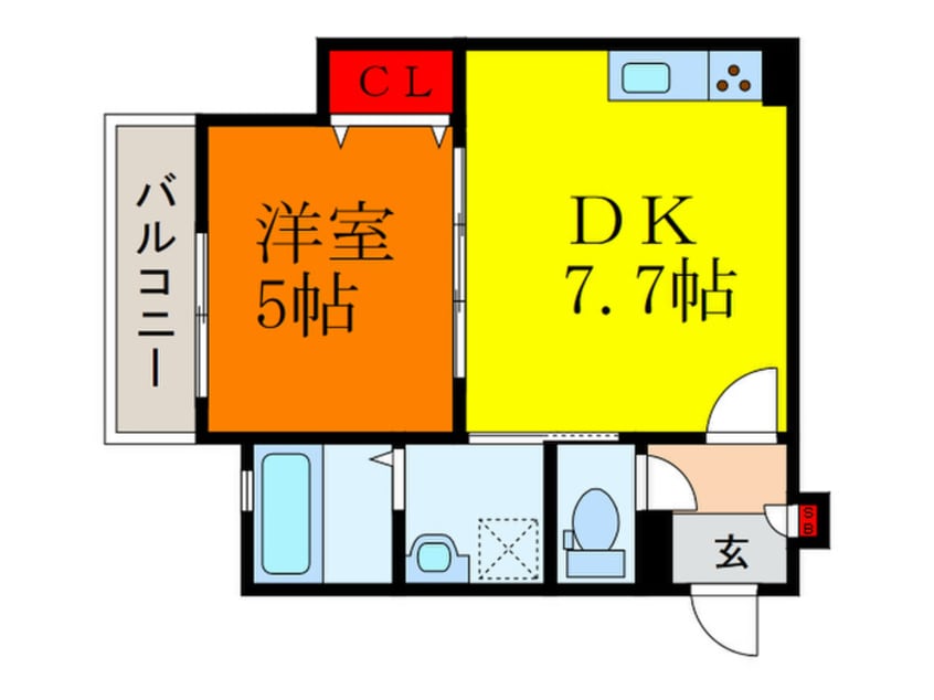 間取図 クリエオーレ玉串元町