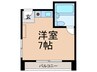 アルカディア六甲 1Rの間取り
