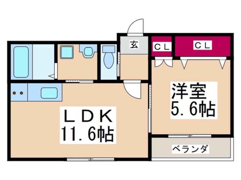 間取図 メゾン　ド　レーヴ
