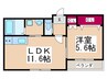 メゾン　ド　レーヴ 1LDKの間取り