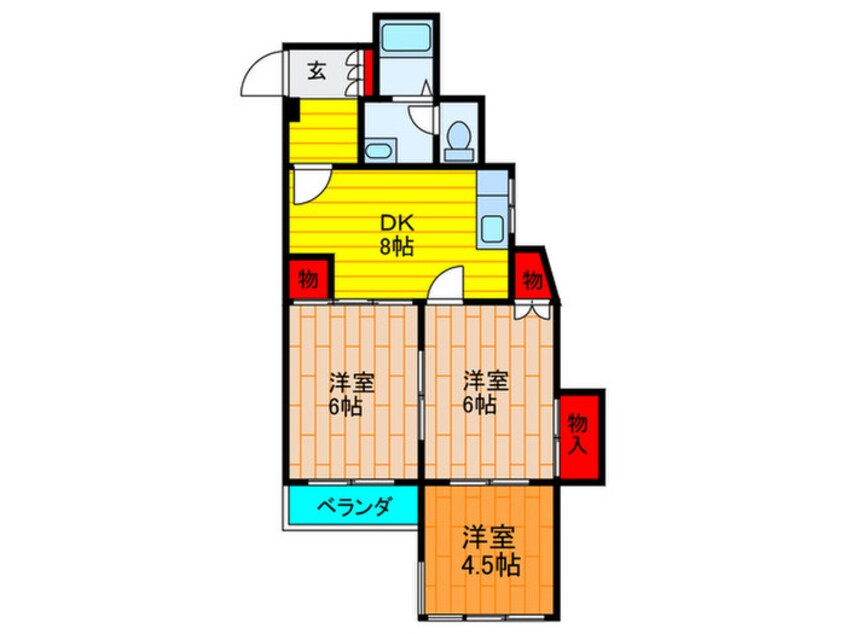 間取図 シティライフ柳