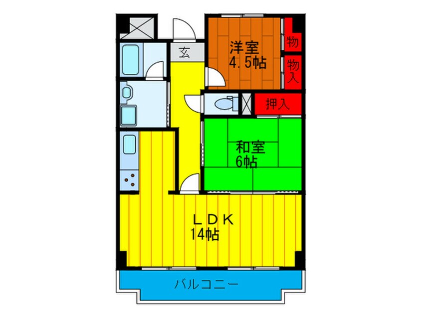 間取図 平安ハイツ