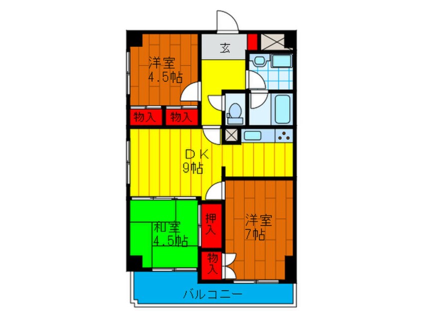 間取図 平安ハイツ