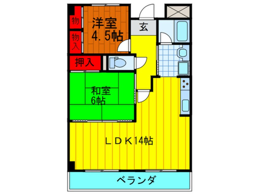 間取図 平安ハイツ