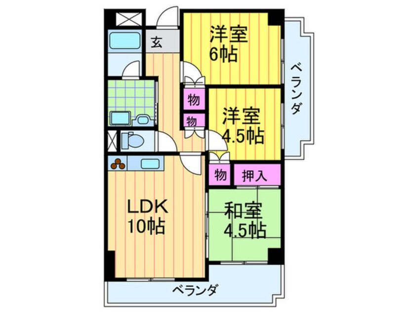 間取図 平安ハイツ