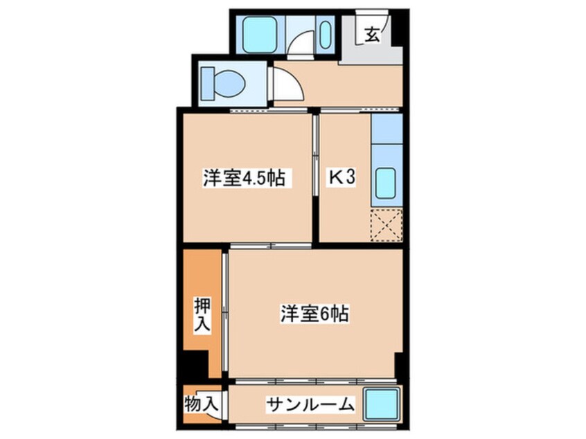間取図 堀江テラス