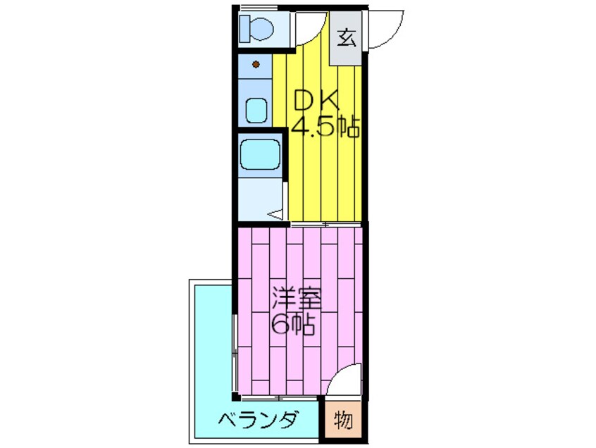 間取図 ピュアスモトＢ棟