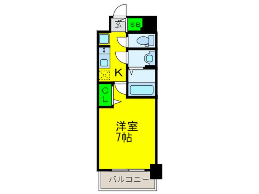 間取図 ファステートNAMBA華月(303)