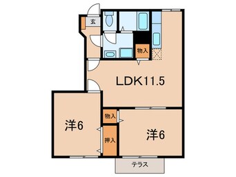 間取図 シ－ベルハイツＡ