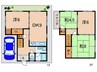 二見町福里貸家 4DKの間取り