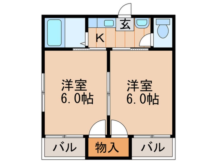 間取図 ピュアスモトＣ棟