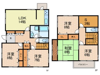 間取図 甲陽園日之出町一戸建て