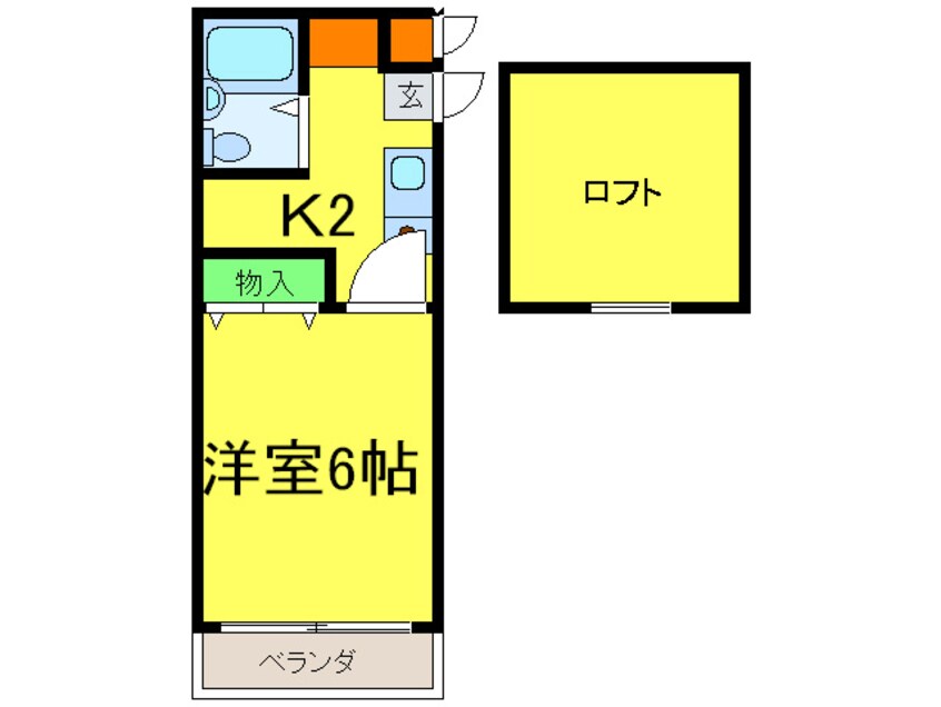 間取図 メゾンオリビア甲斐町