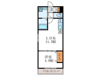 間取図 カーサ・フェリーチェ桂