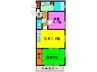 エスポワール曽根 2DKの間取り
