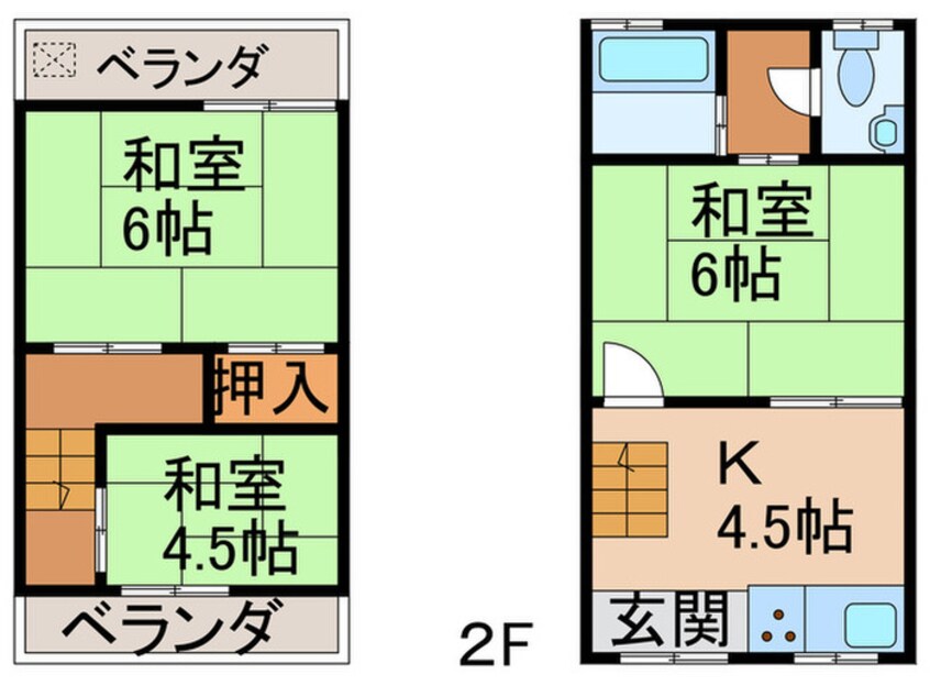 間取図 グリーンハウス小倉町①