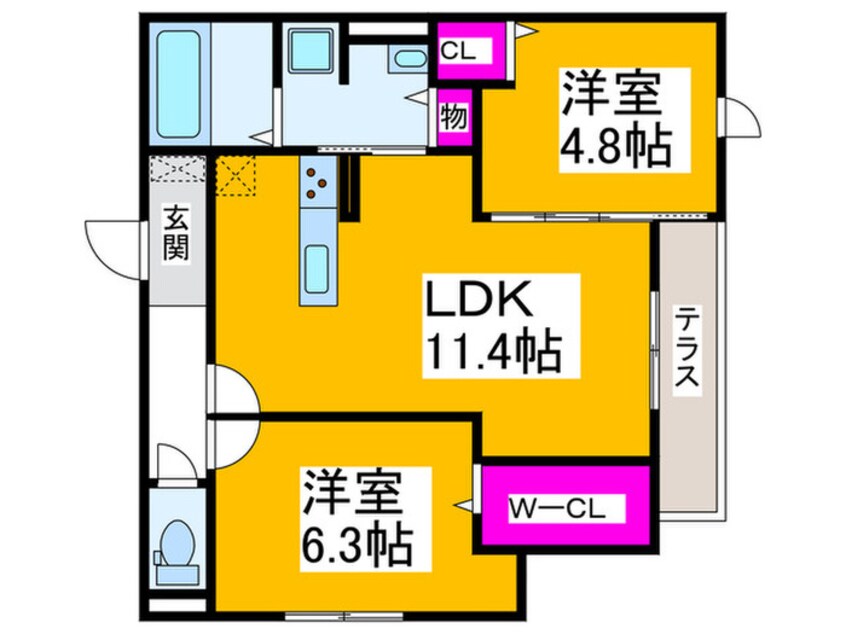 間取図 ロイズパレス中百舌鳥ＷＥＳＴ