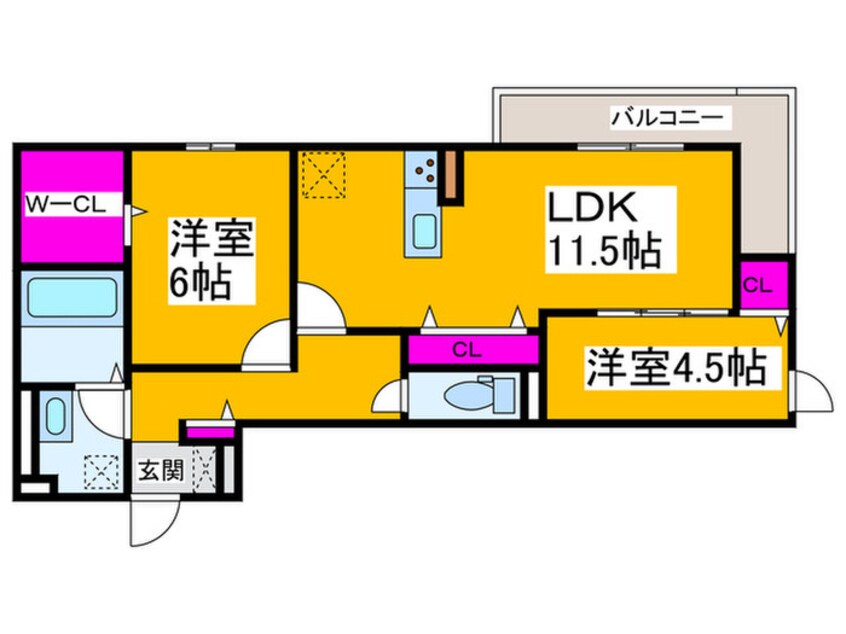 間取図 ロイズパレス中百舌鳥ＷＥＳＴ