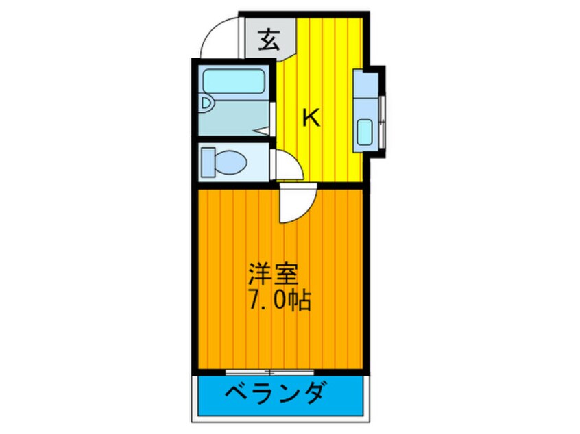 間取図 大美コ－ポ