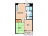 マンションくすのき 2LDKの間取り