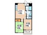 マンションくすのき 2LDKの間取り