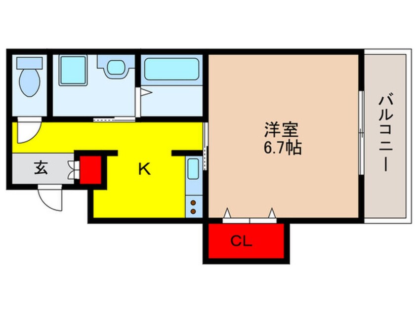 間取図 グリ-ンシャト-太田