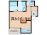 エターナルシー大久保 1Rの間取り