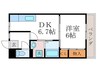 ヴィラージュＫ 1DKの間取り