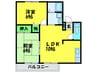 クレ－ルタウン 2LDKの間取り