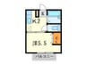 シティパル 1Kの間取り